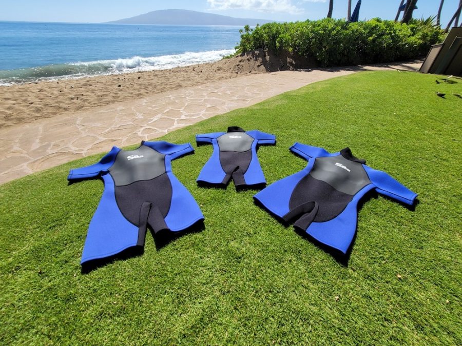 Wetsuit rentals on Maui