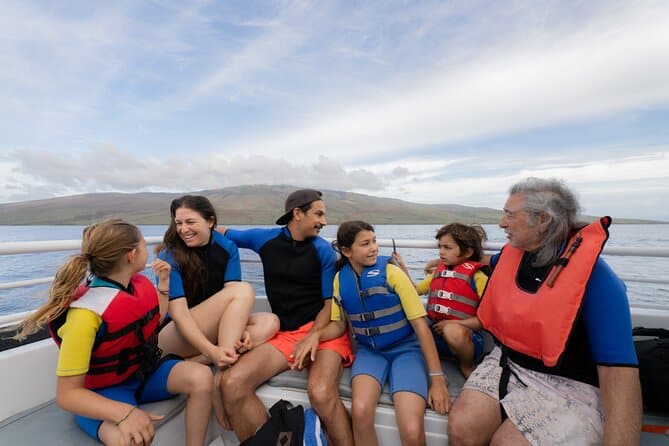 Malolo floatation options for the whole family on the Molokini and Turtle Town snorkel tour