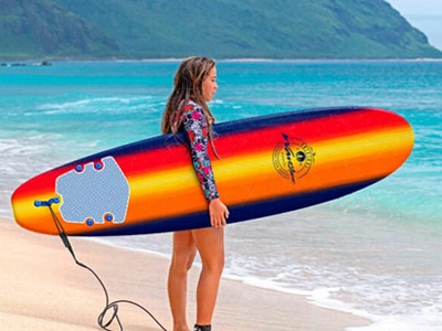 surfboard rental girl